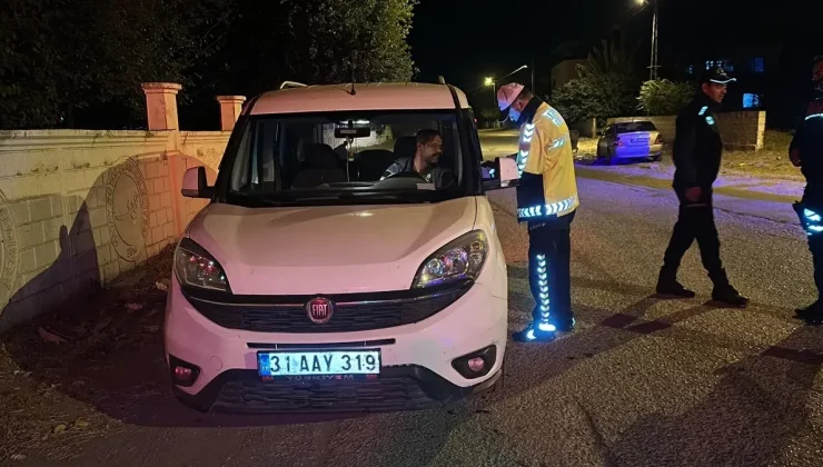 Hatay’ın Dörtyol ilçesinde polisi denetim gerçekleştirdi